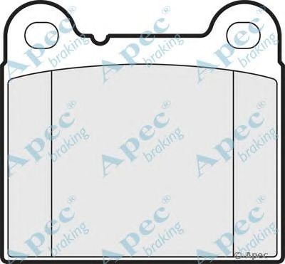 APEC BRAKING pad716 -  Комплект тормозных колодок, дисковый тормоз